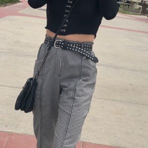 UO silence + noise plaid pants